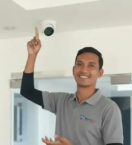 IT professional working on security systems