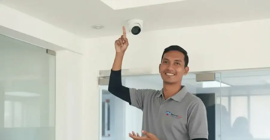 IT professional working on security systems